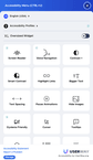 widget interface menu, pro