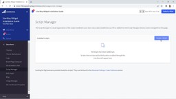 1 - Go to storefront - script manager - create script