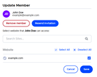 Update member
