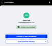 User add, confirmation image