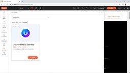 1 - go to app store, search UserWay and click install