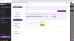 1 - settings - advanced settings - custom code