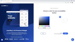 Choose a color for your accessibility button