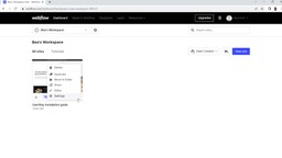 1 - Go to dashboard and click settings