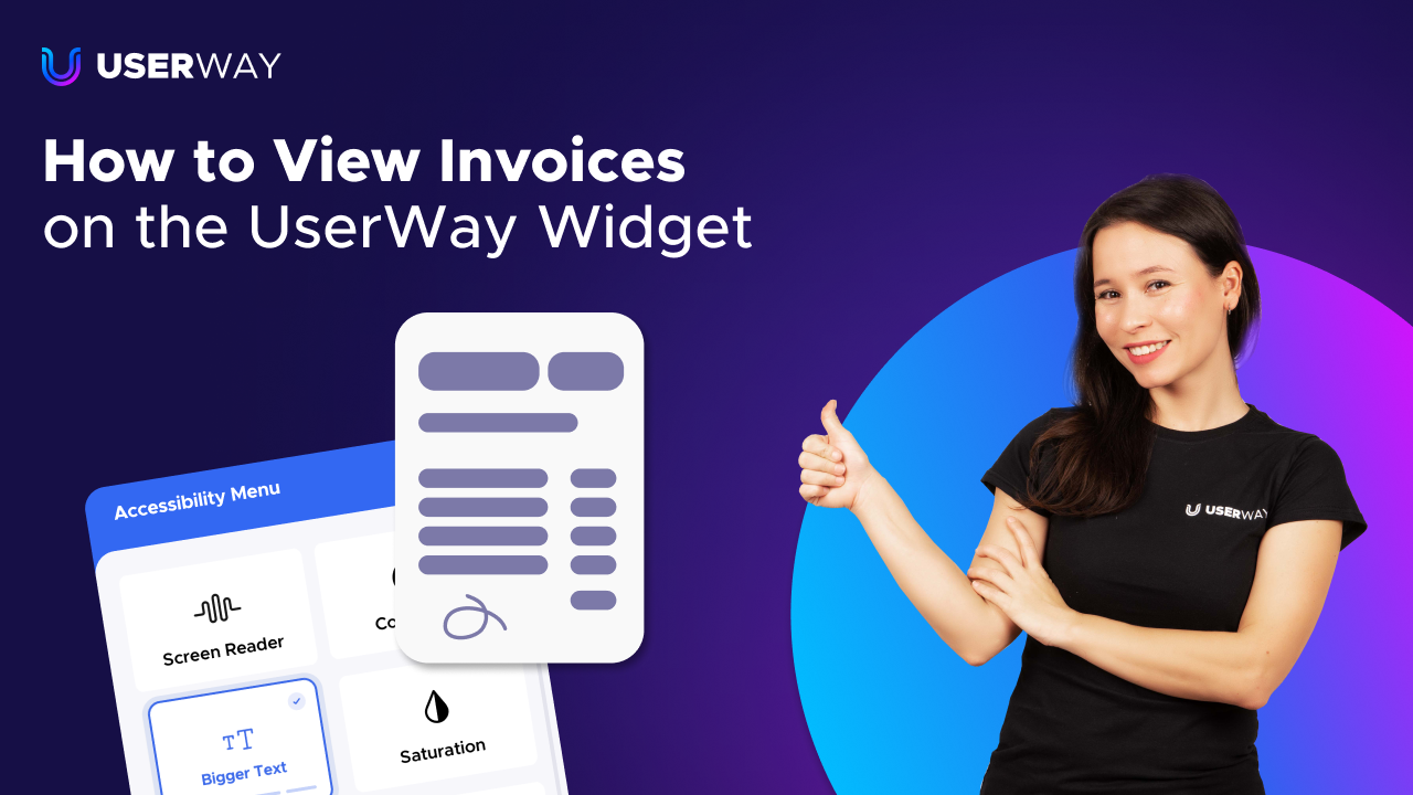 View Your Invoices on the UserWay Widget: Basic Guide