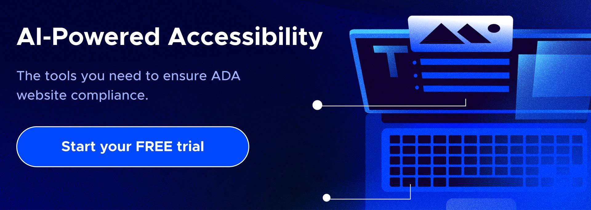 Web Accessibility banner