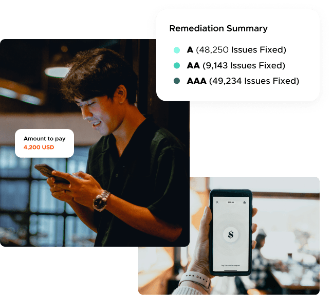 Remediation summary for Payoneer website