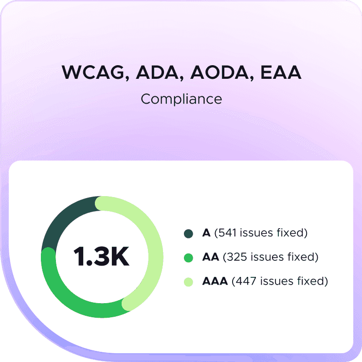 WCAG, ADA, AODA, EAA compliance checker