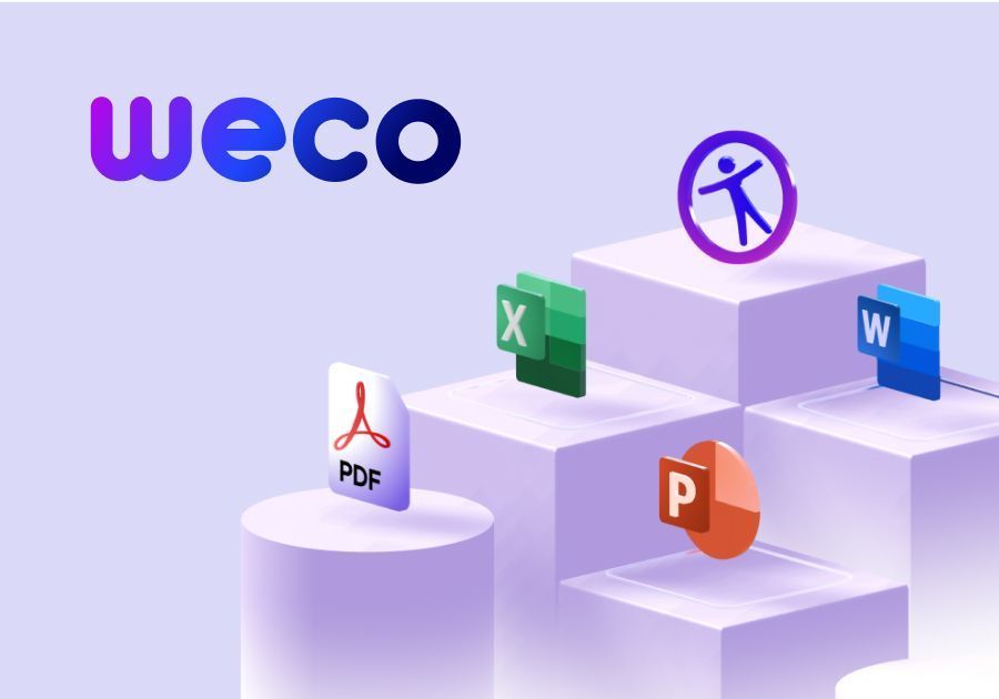 Image illustrating various product features of UserWay for MS Office in action.