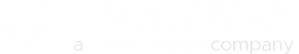 UserWay logo in white on a dark purple background with the text 'a Level Access company' below the logo.
