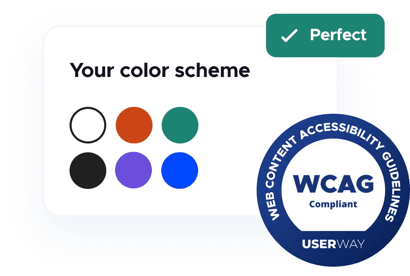 Color scheme analyzer and WCAG compliance badge