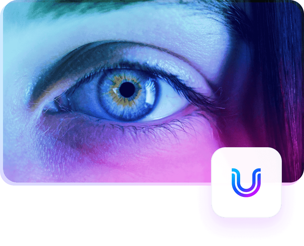 Human eye and UserWay logo