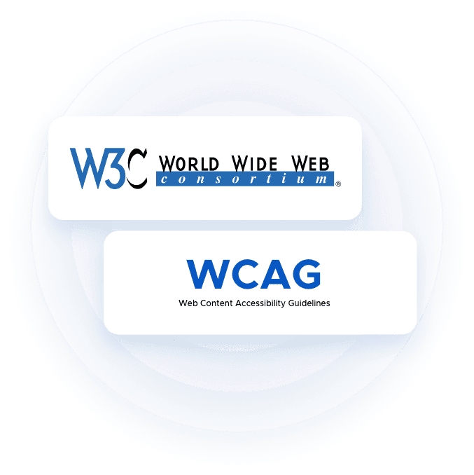 W3C logo and  WCAG